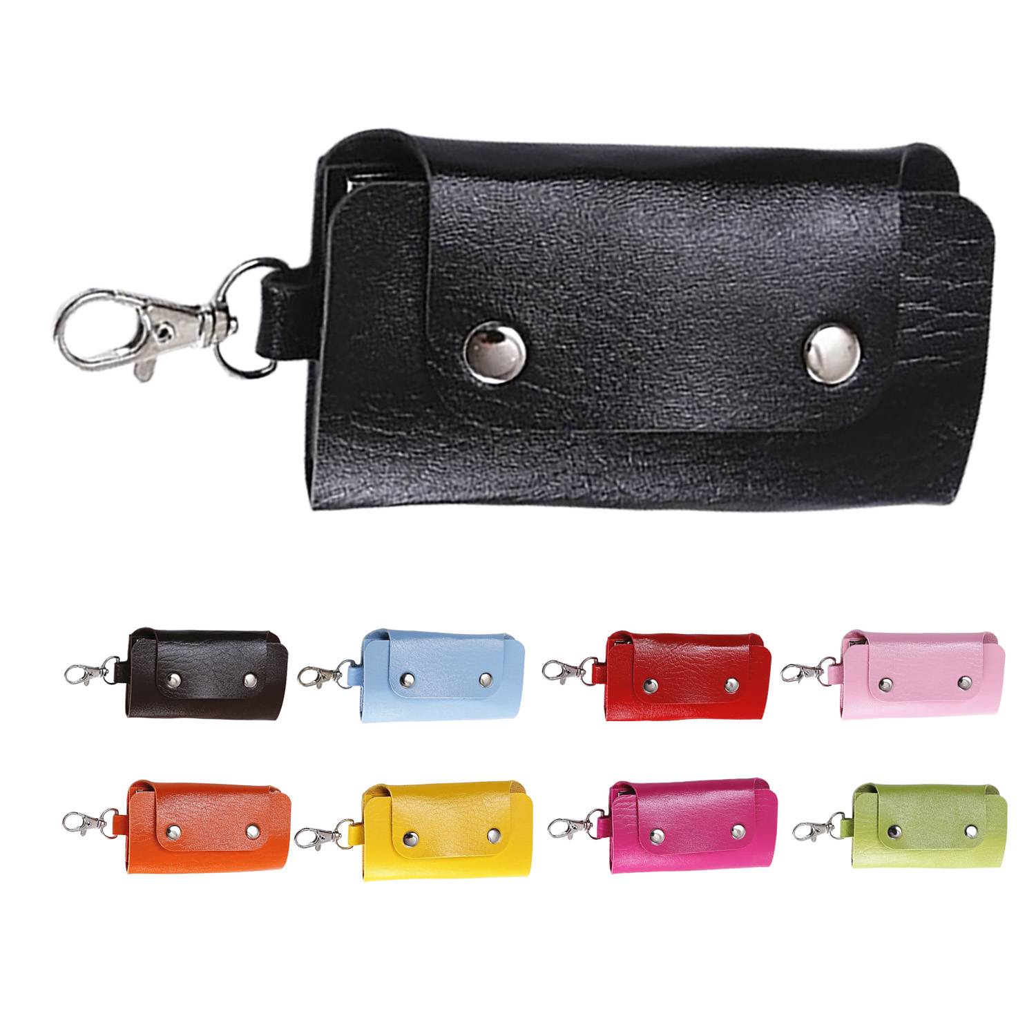 PU Leather Double-Snap Key Pouch 7