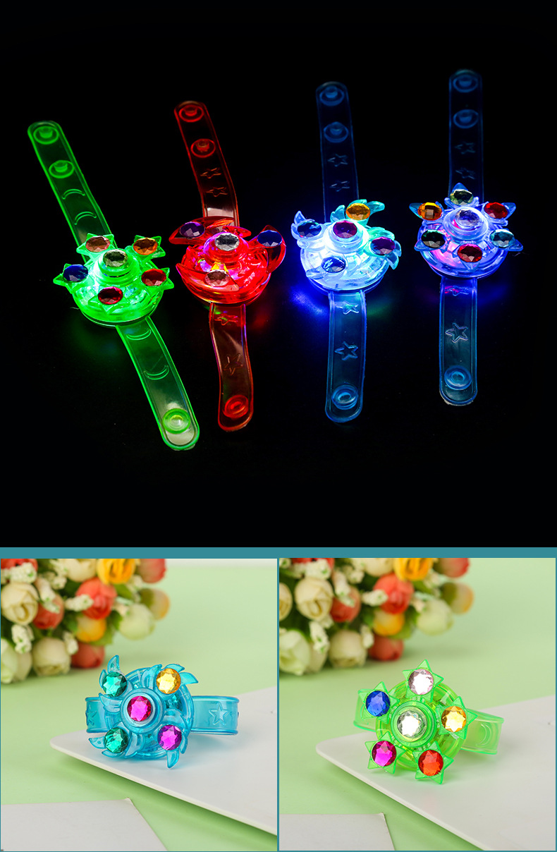 LED Light Up Fidget Spinner Bracelets 6