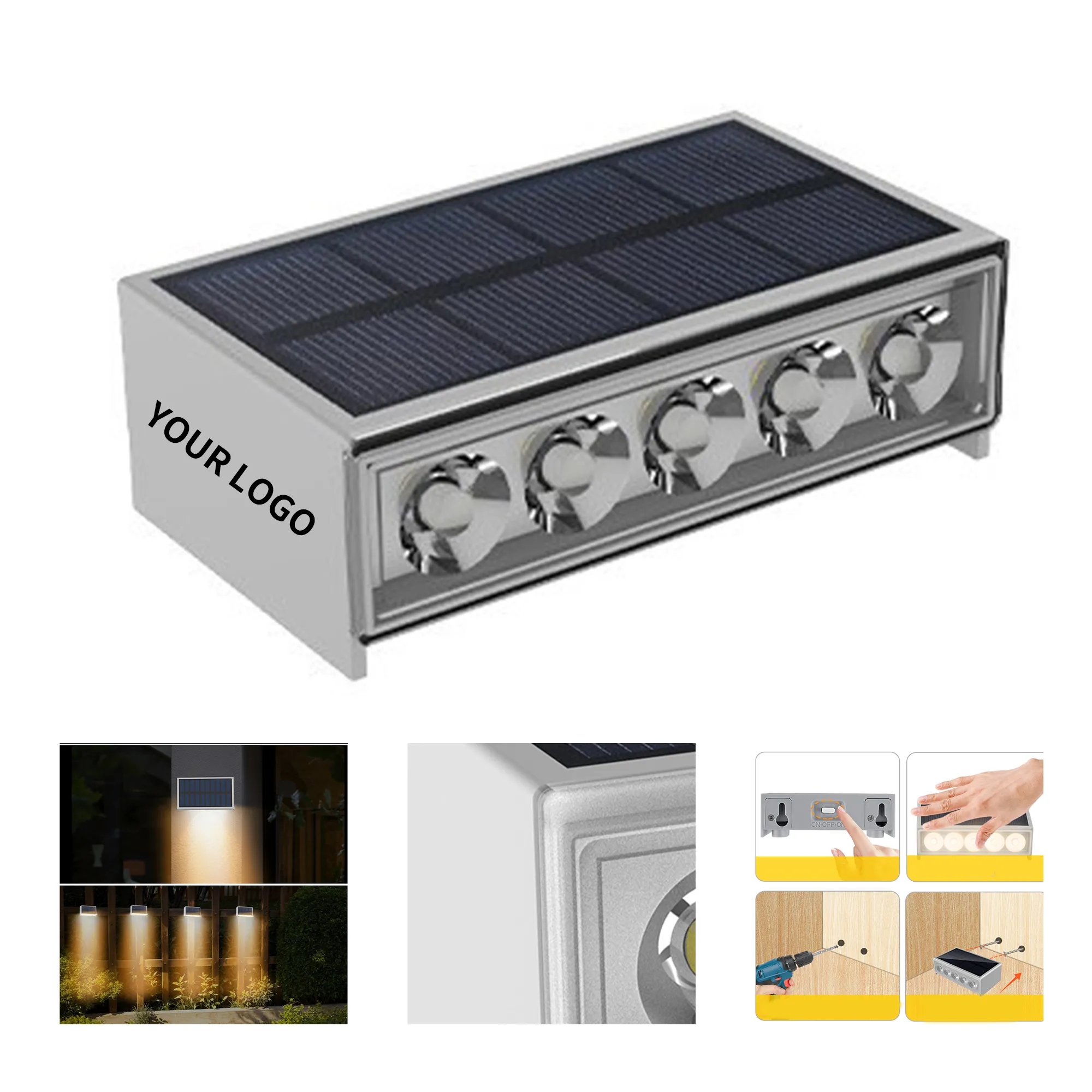 Waterproof ABS Solar Stair Light 1
