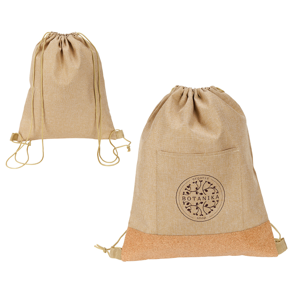 Carina RPET & Cork Drawstring Backpack 10
