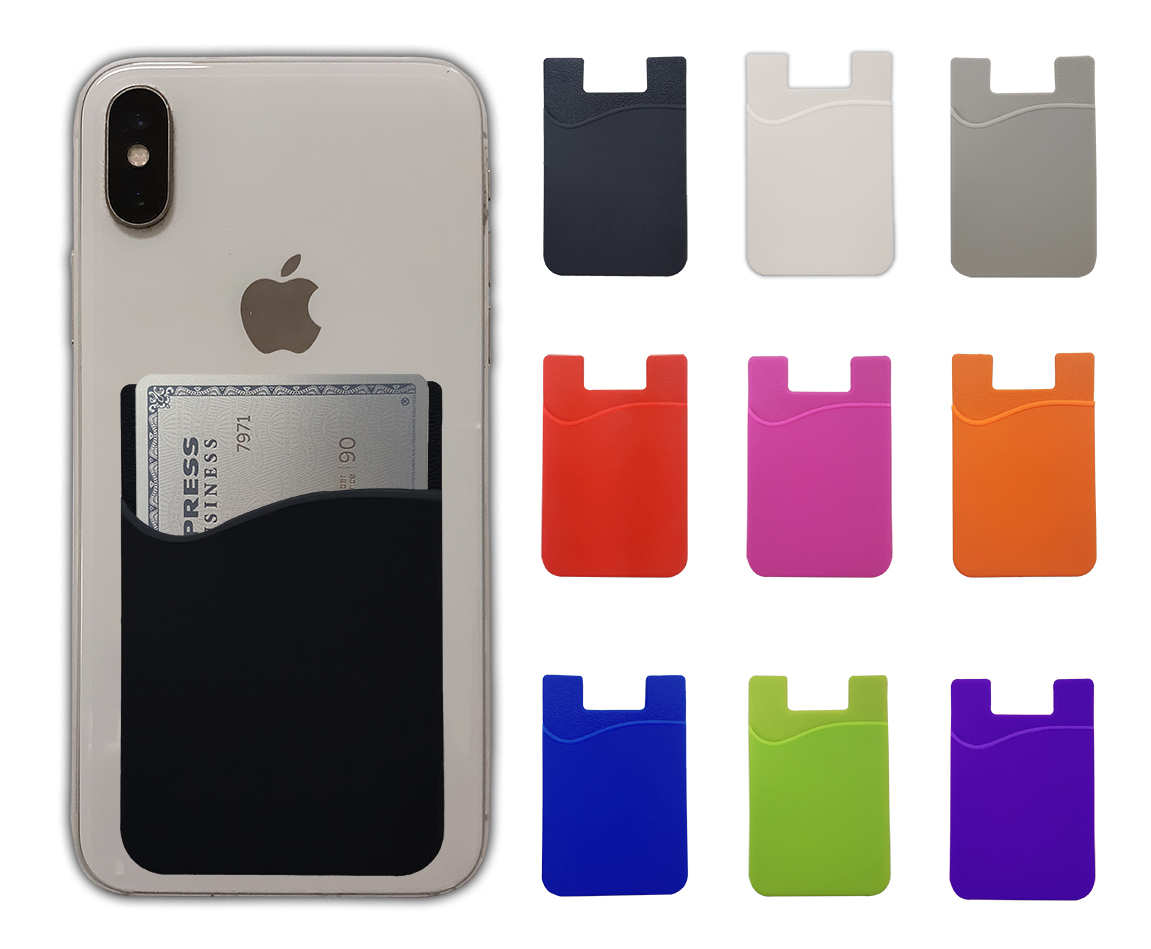 Phone Wallet - Soft Silicone Cell Phone Card Holder 5