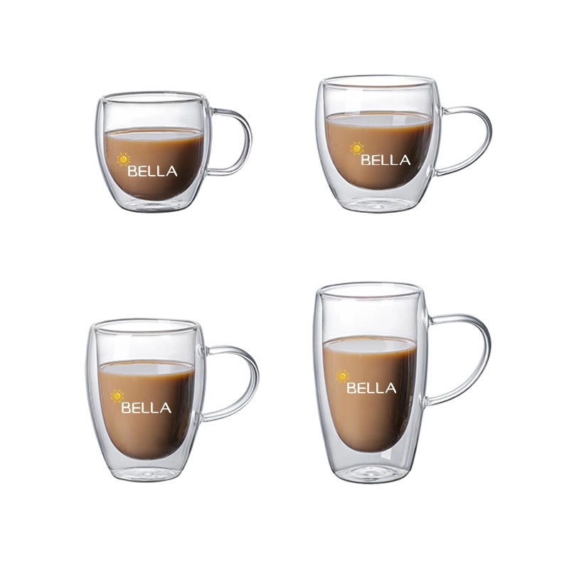 6 Oz 8.5Oz 11.5Oz 14.5Oz Double Wall Insulated Espresso Mugs 1