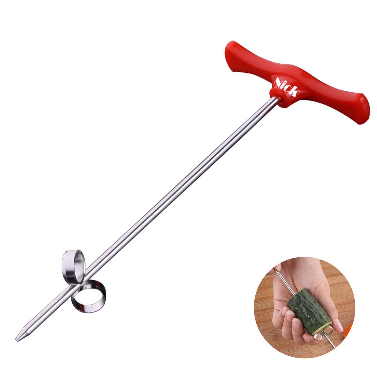Stainless Steel Screw Roller Creative Cucumber Rotary Cutter 1