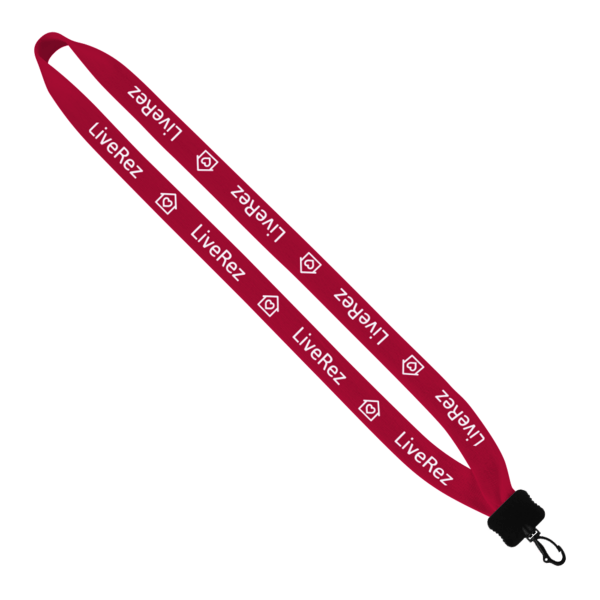 3/4" Cotton Lanyard with Plastic Clamshell & Swivel Snap Hook 1