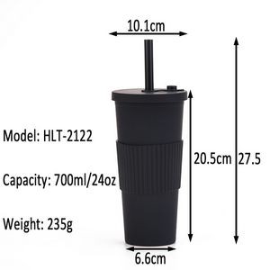 24oz Reusable Double Wall Cold Drinks Tumbler 2
