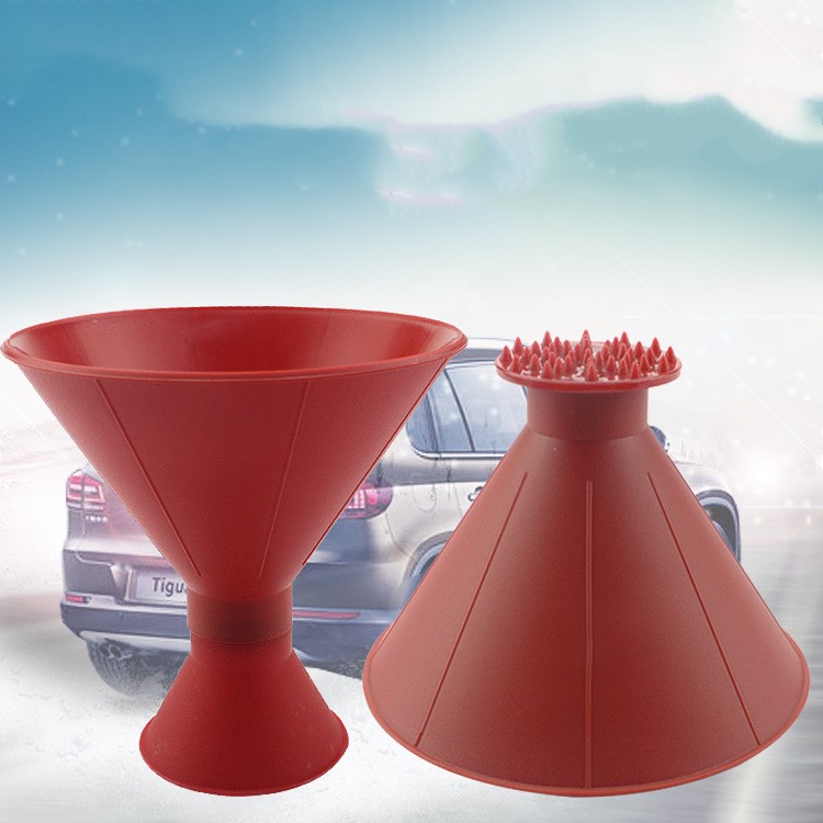 Cone-Shaped Windshield Ice Shovel 2