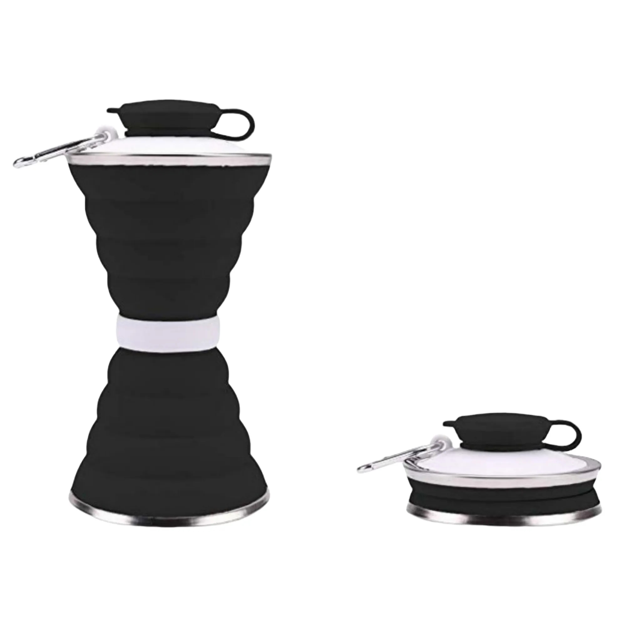 17oz Double-Fold Silicone Collapsible Water Cup 7