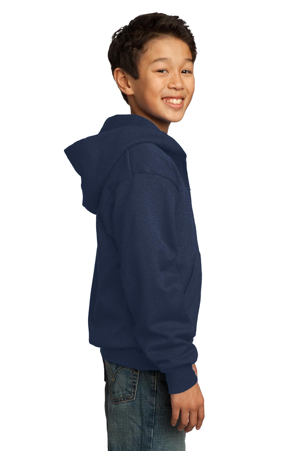 Port & Company® Youth Core Fleece Full-Zip Hooded Sweatshirt 93