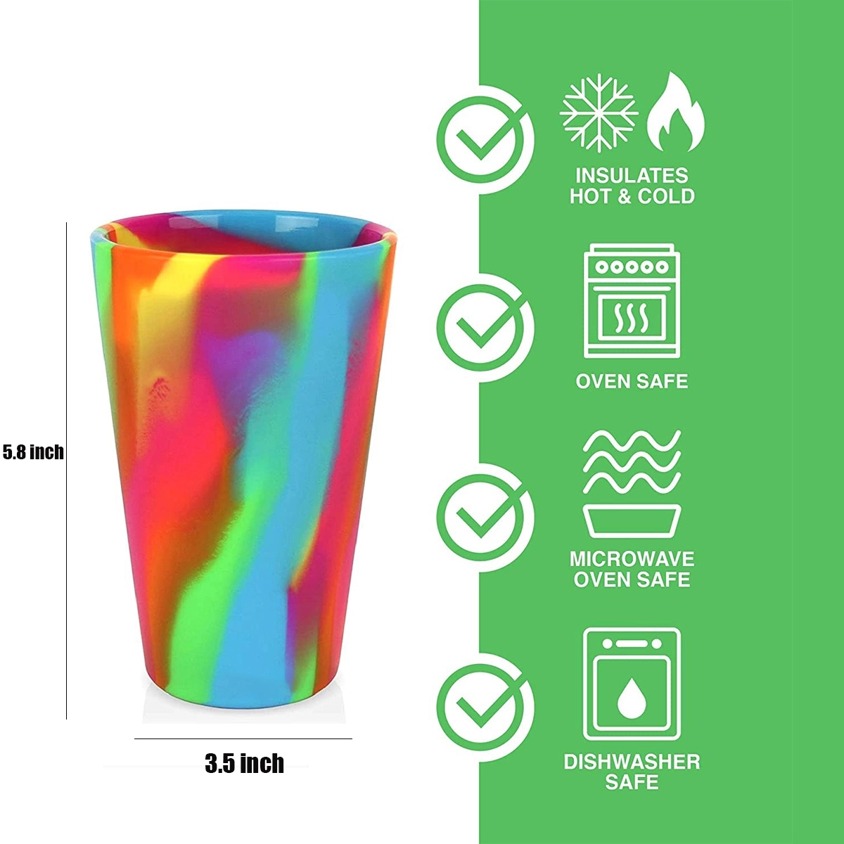 16 Oz Silicone Pint Wine Glass 3