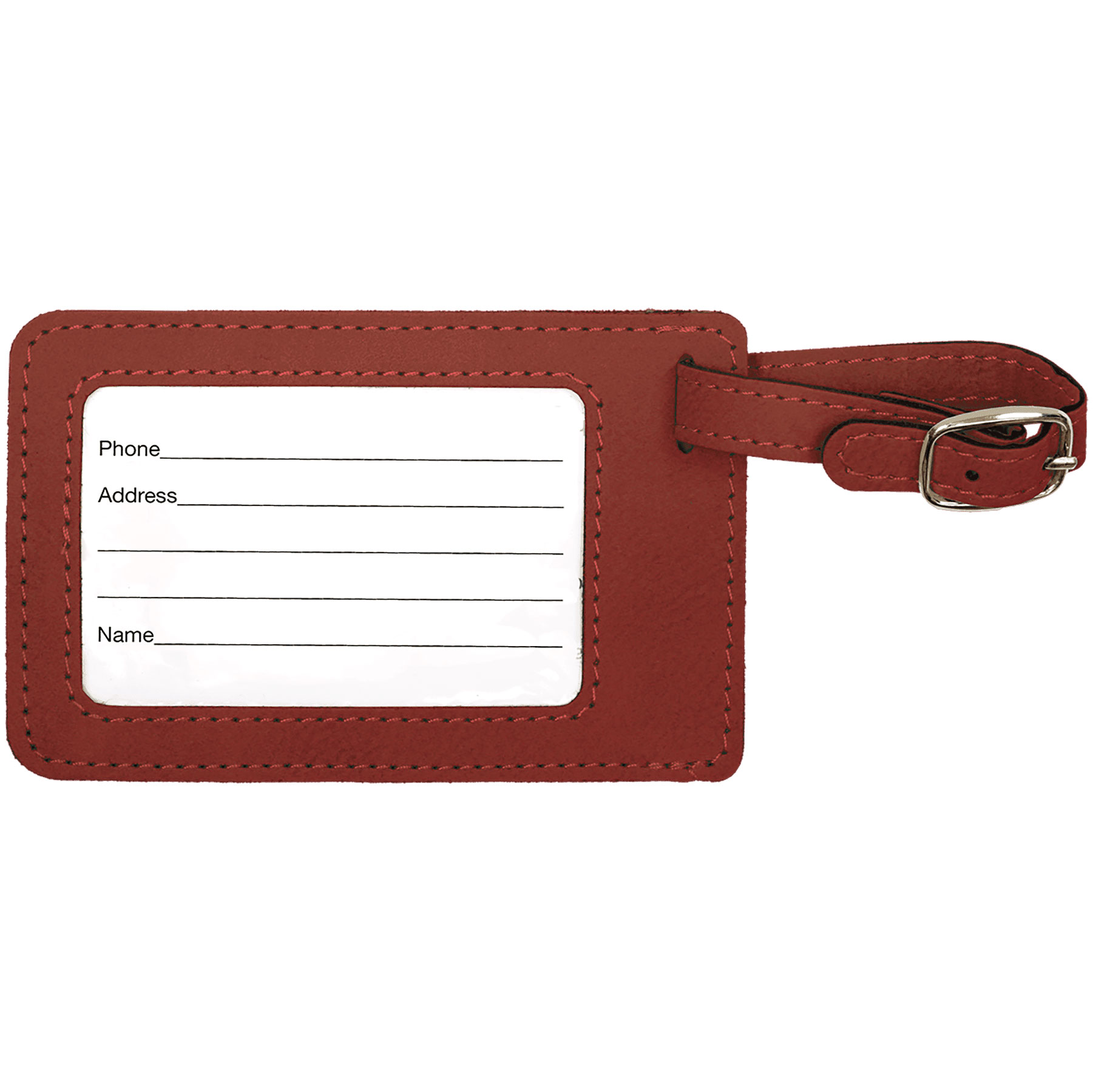 Rose Leatherette Luggage Tag 4
