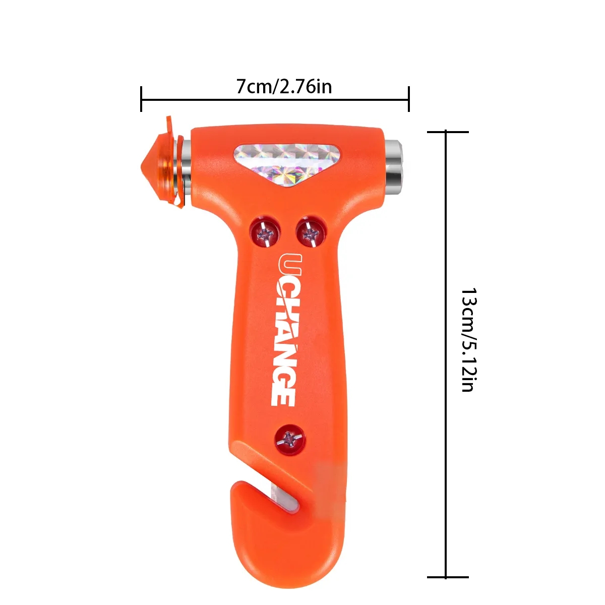 Auto Safety Hammer With Seat Belt Cutter And Strap 6