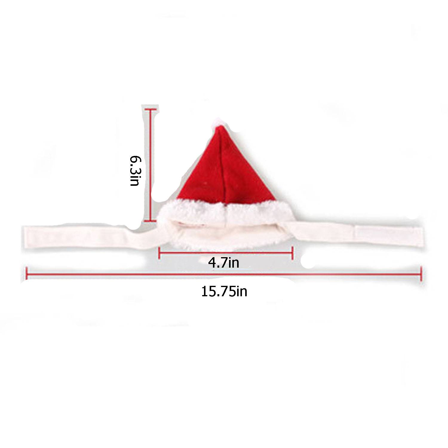 Christmas Pet Hat Scarf Bow Tie Set 5