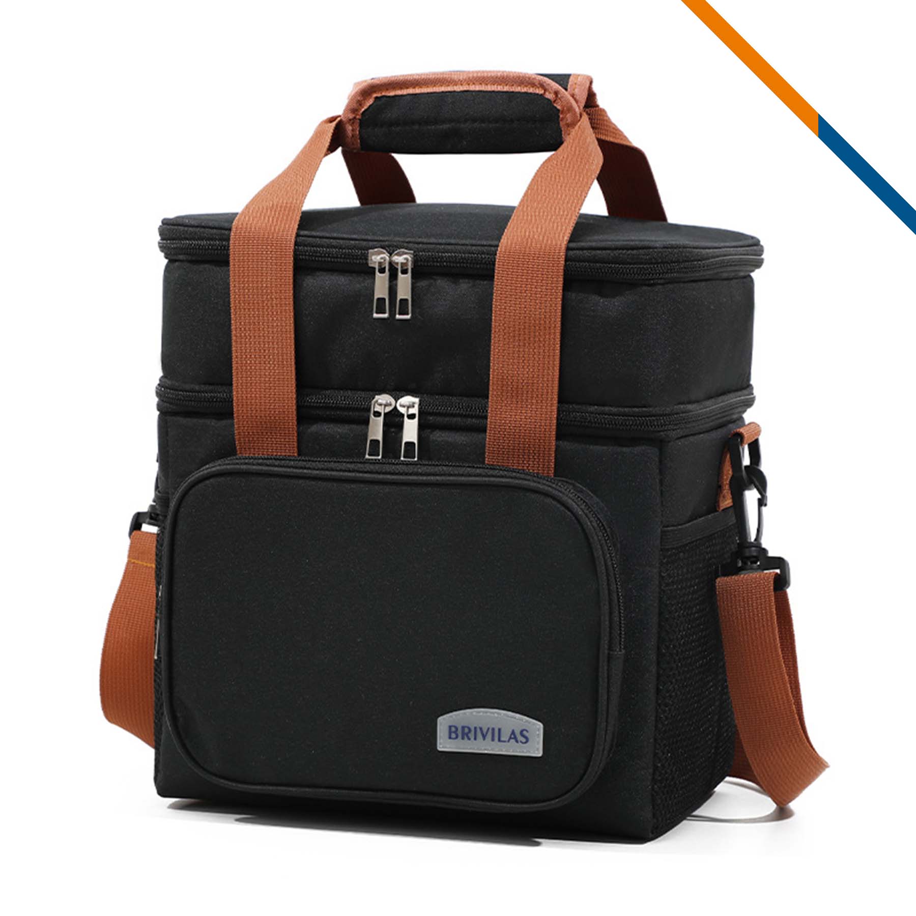 Zorit Double Layer PEVA Crossbody Cooler Bag 5