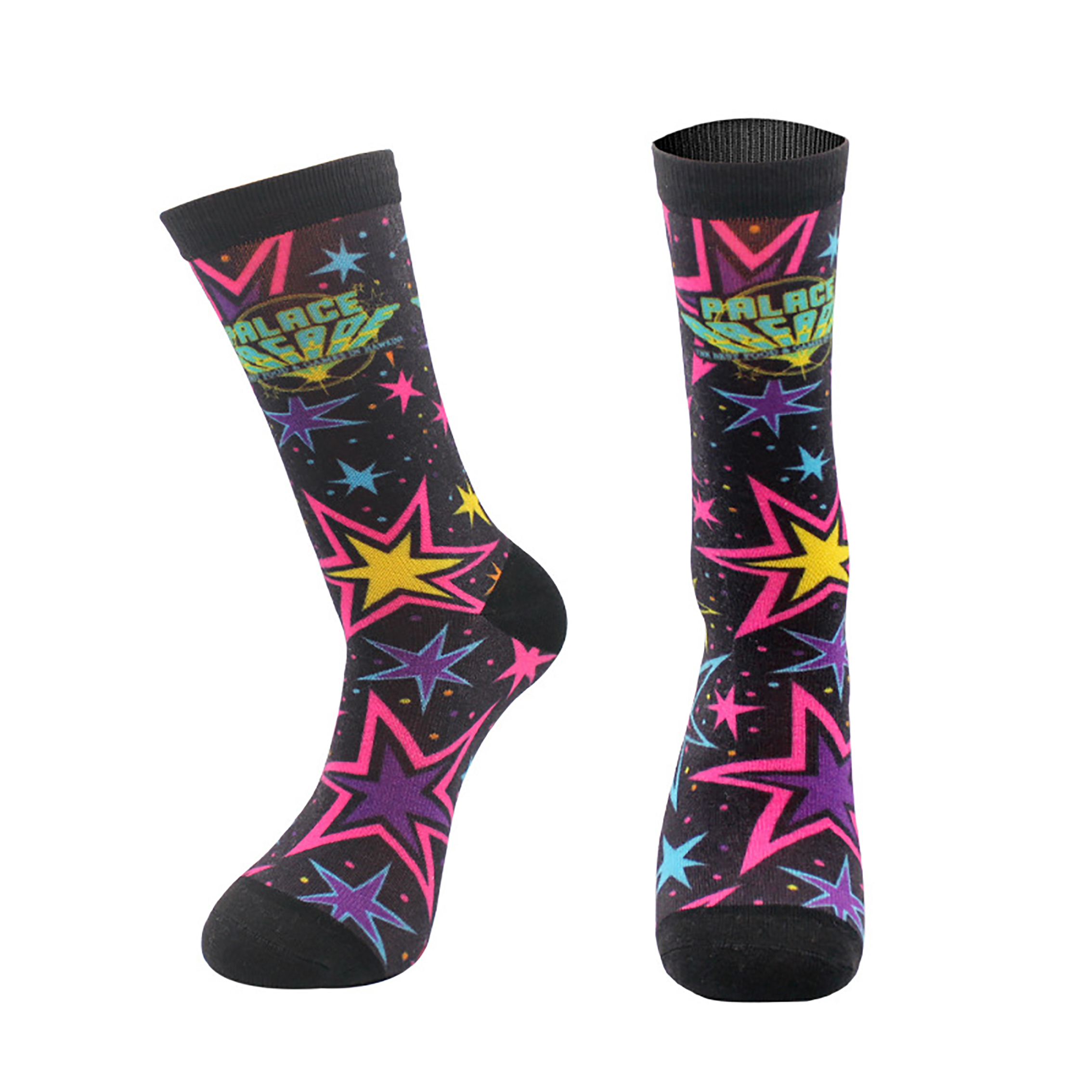Seamless 360 Digital Printing Full Color Full Wrap Unisex Crew Socks 6