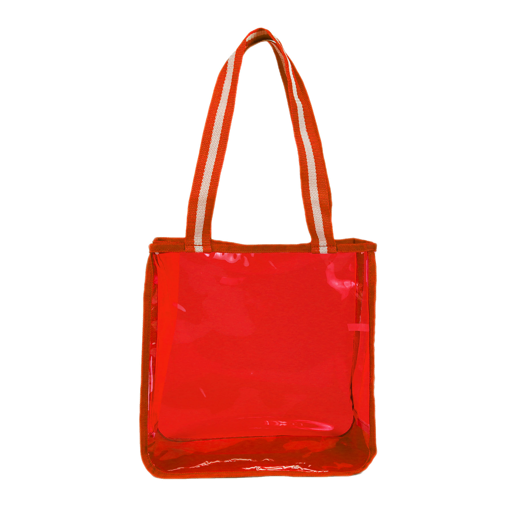 Clear Shopping Striped Tote bag 9
