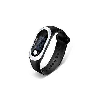 Sports Bracelet Watch With Pedometer Digital Display And Adjustable Band 30