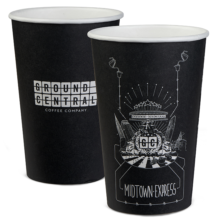 16 oz. Paper Hot Cup - Flexographic Print 2