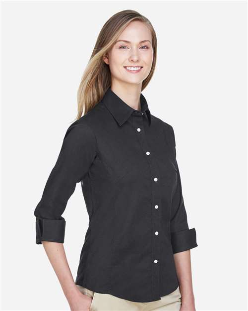 Women's Perfect Fit™ Three-Quarter Sleeve Stretch Poplin Dress Shirt - DP625W 31