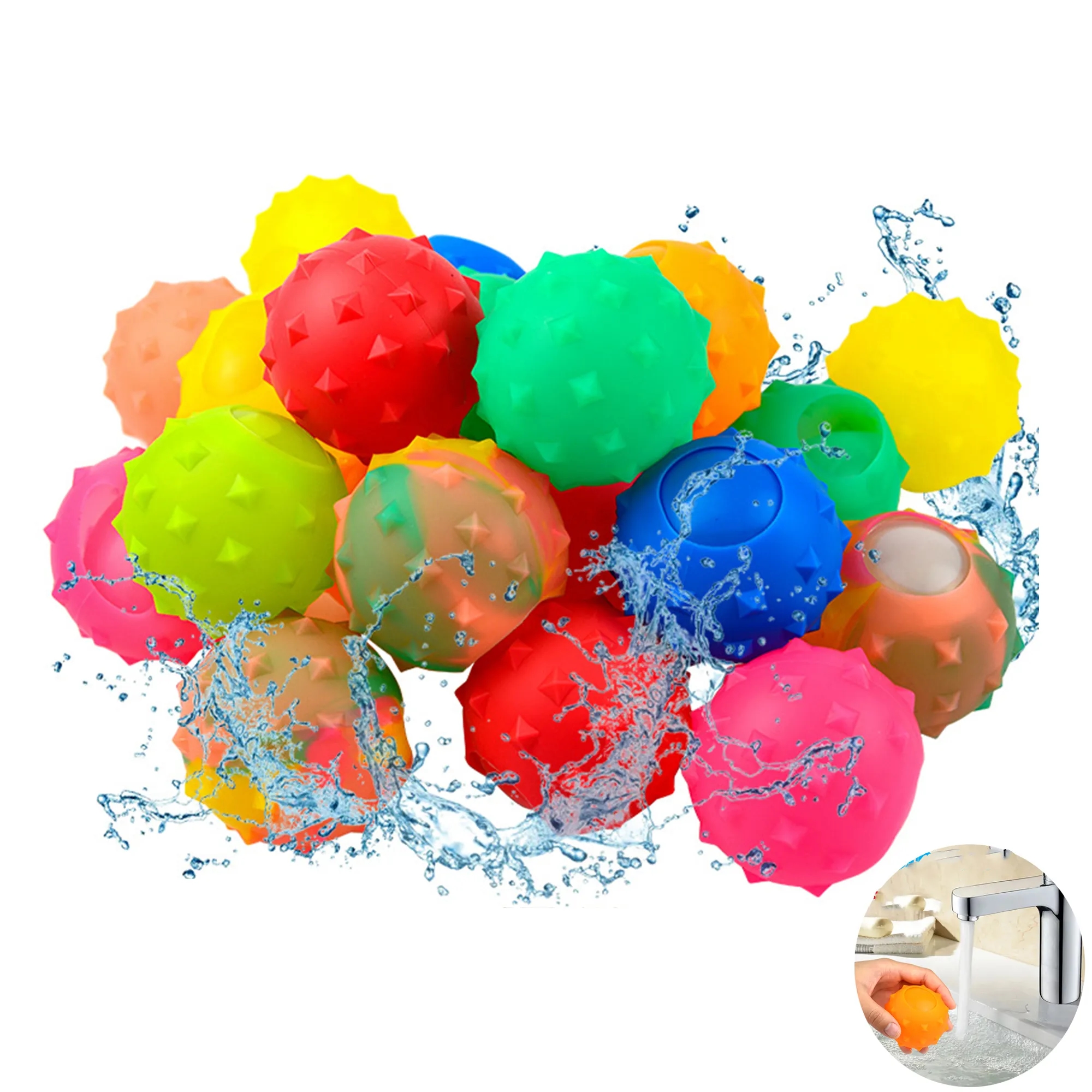 Silicone Water Balloons Self Sealing Quick Fill Summer Games 2