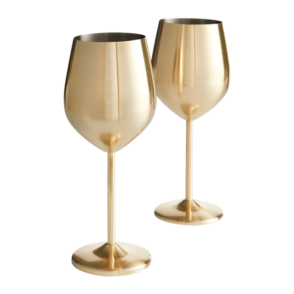 Stainless Steel Stemmed Wine Glass 11