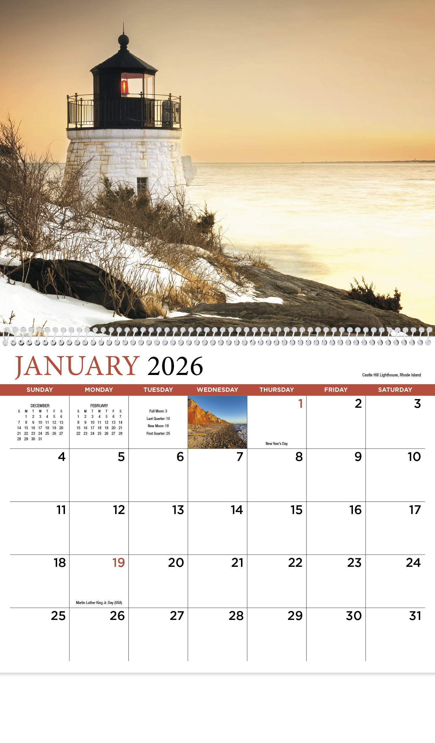 HotLine® Products New England Appointment Calendar - Spiral 1