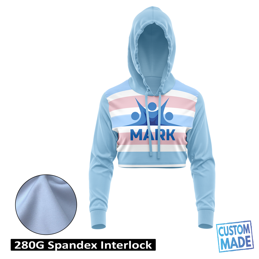 Women & Girls' Sublimation Cropped Performance Hoodie - 280G 2