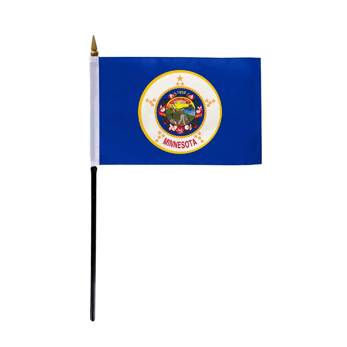 4"x6" & 12"x18'' Minnesota ePoly Printed Stick Flags 2