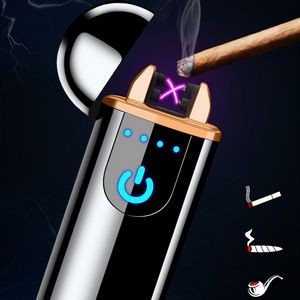 Slide Activated Dual Arc Lighter With Flashlight 9