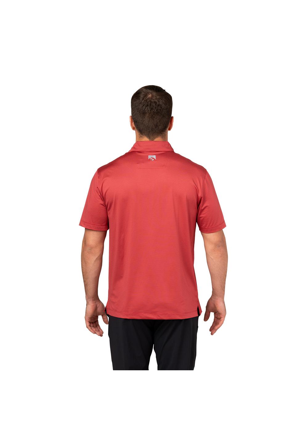 Storm Creek Men's Optimist II Microstripe Short Sleeve Polo 21