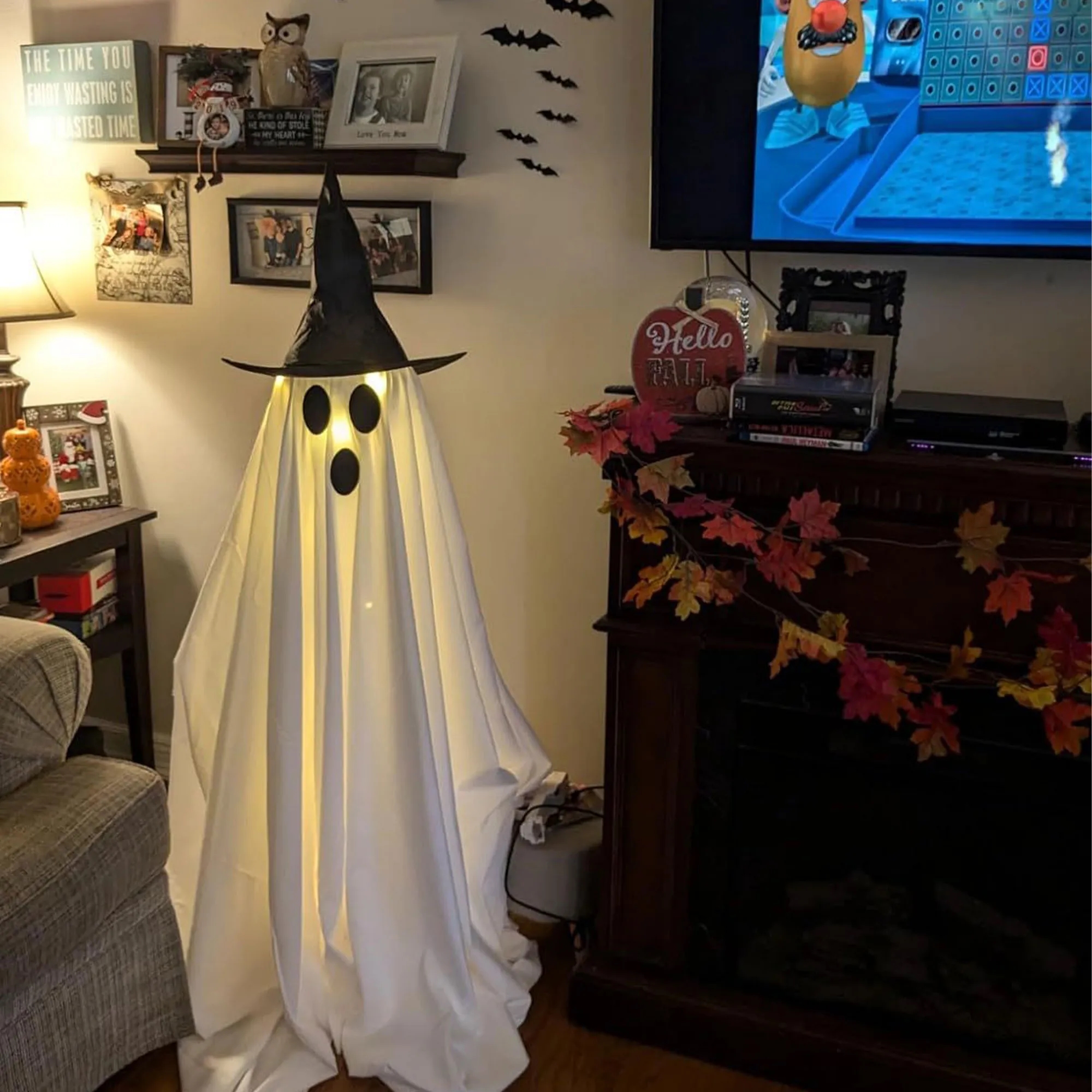 Glowing Spooky Halloween Ghost Decorations For Outdoor 6