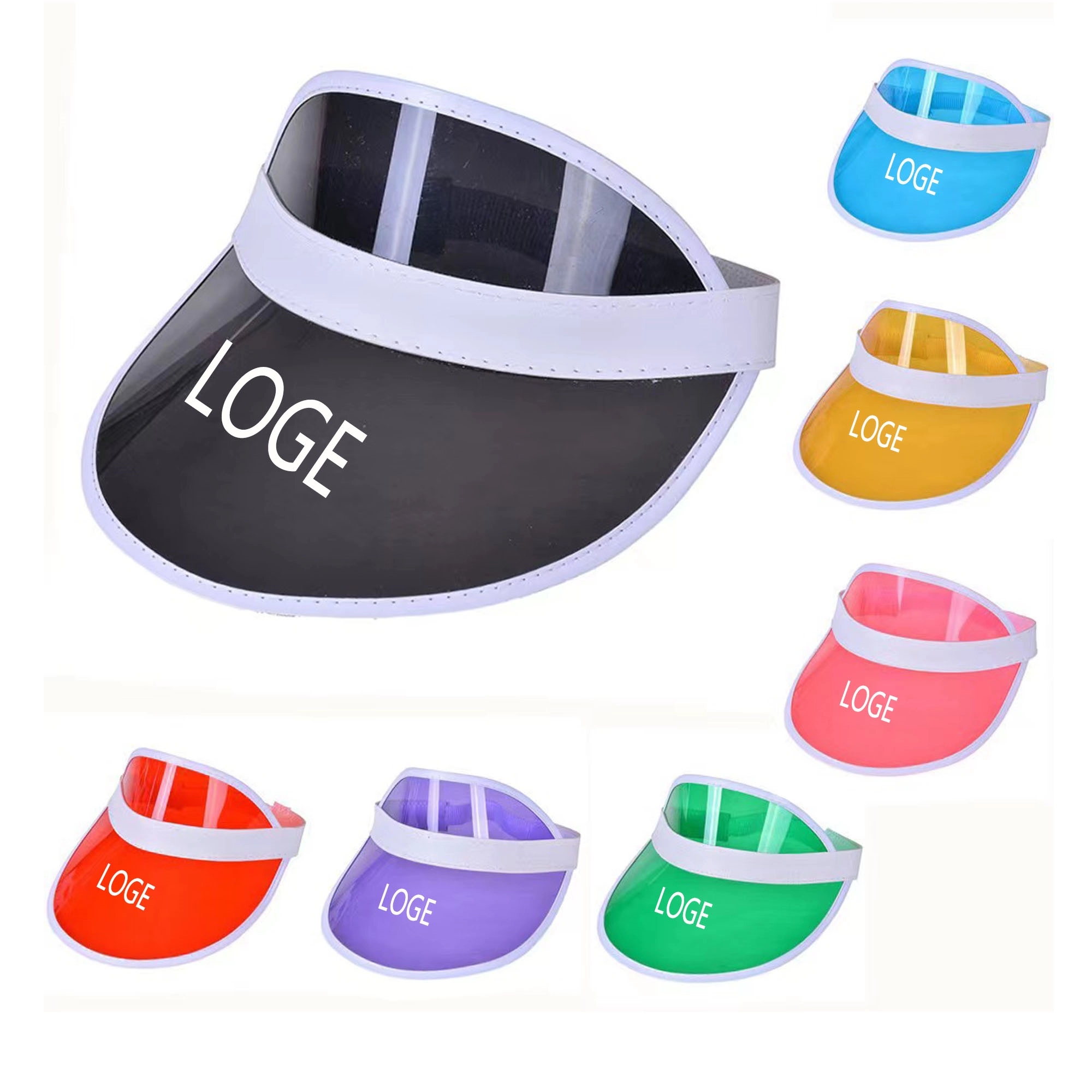 Clear PVC Sun Visor MOQ 100 2