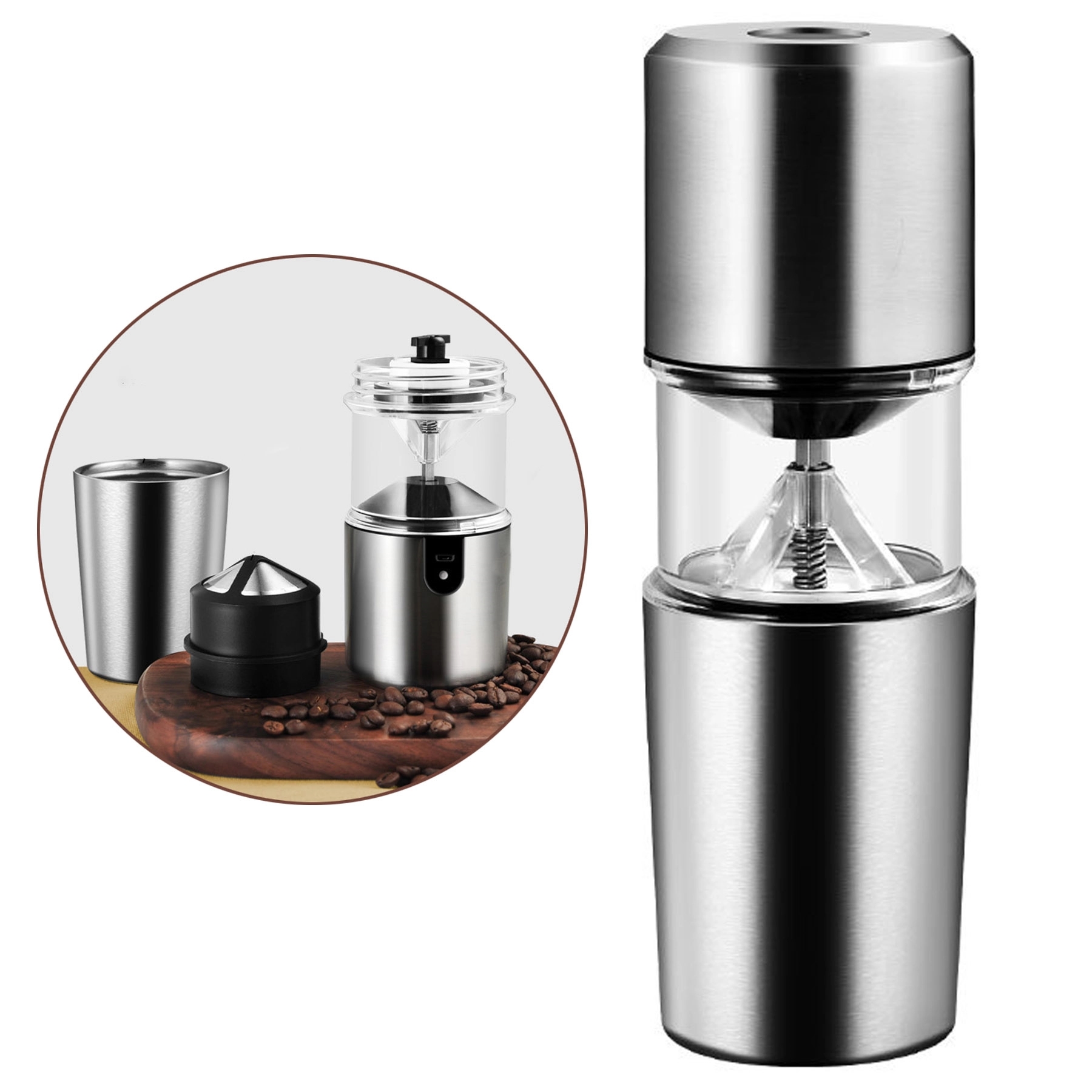 3 In 1 Coffee Grinder Filter Cup 5