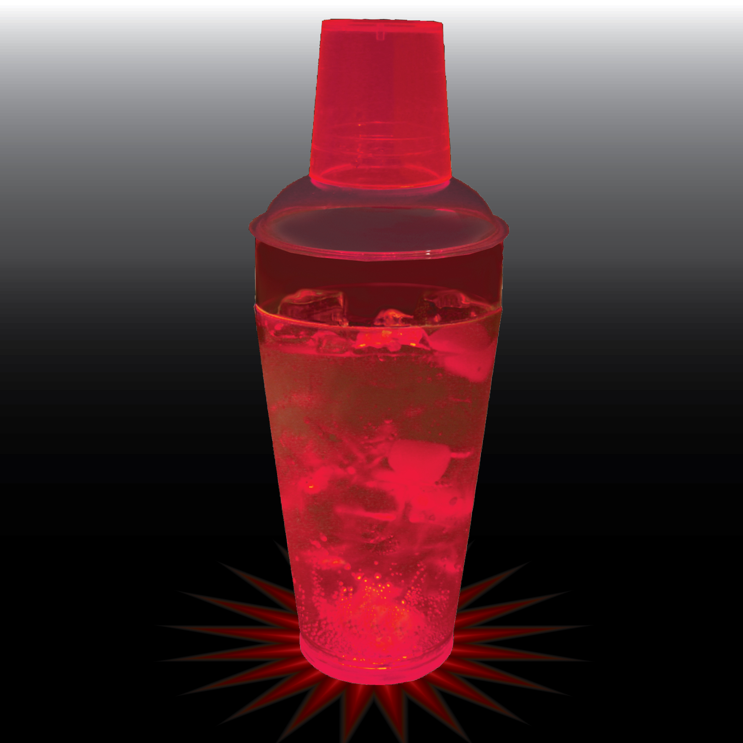 20oz Single Light 3 Piece Plastic Cocktail Shaker 5