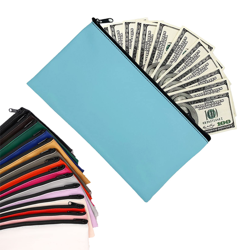 Leather Bank Deposit Organizer Bag 2