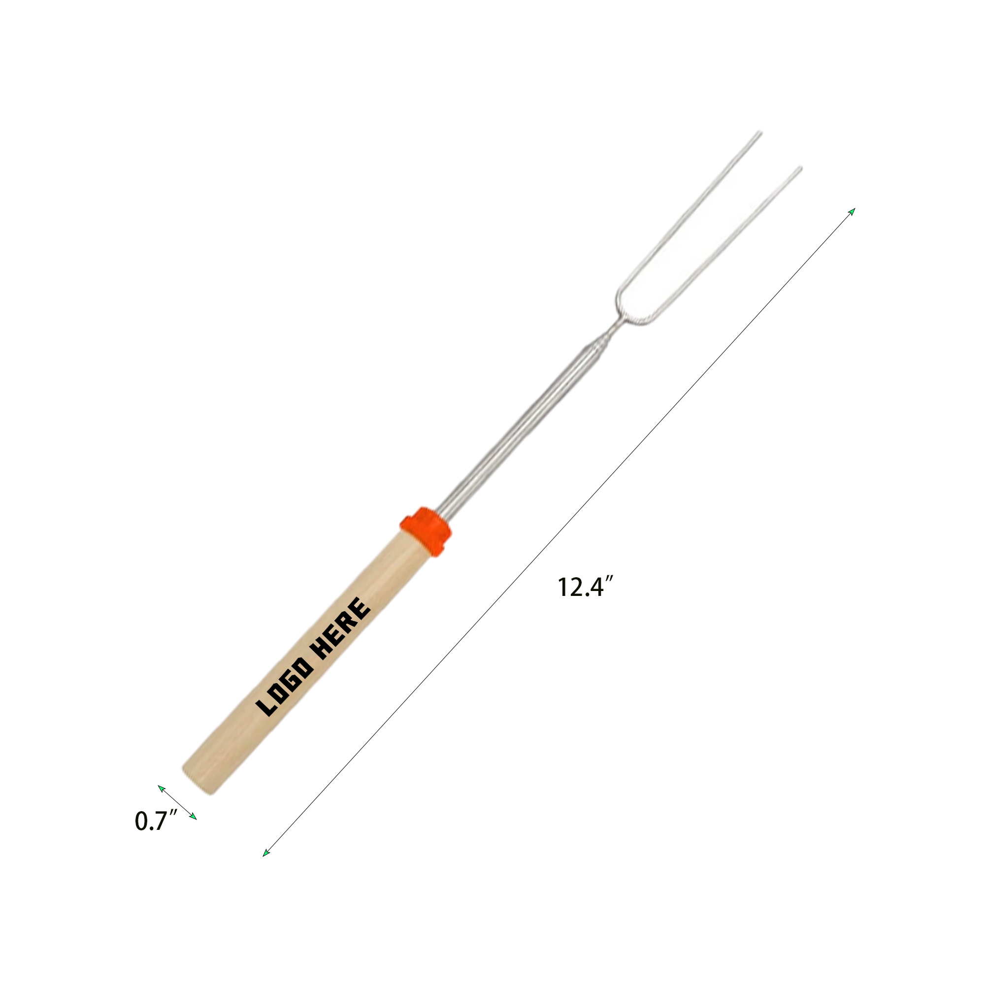 Stainless Steel Telescopic Grill Fork 4