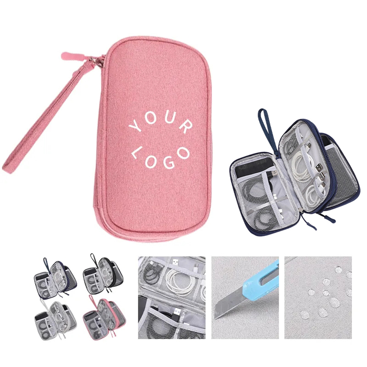Portable Oxford Organizer Pouch for Cords and Gadgets 2