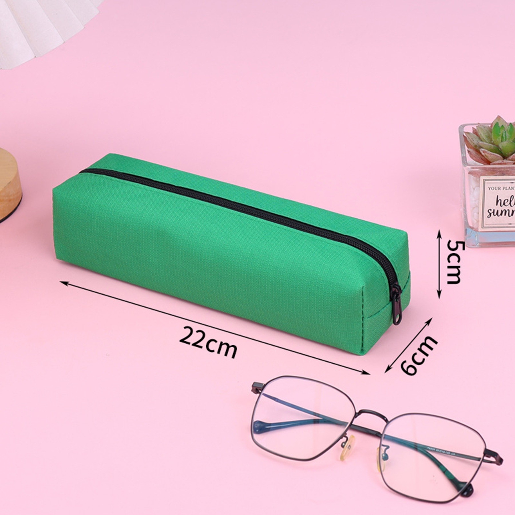 Simple Large Capacity Oxford Cloth Pencil Pouch 4