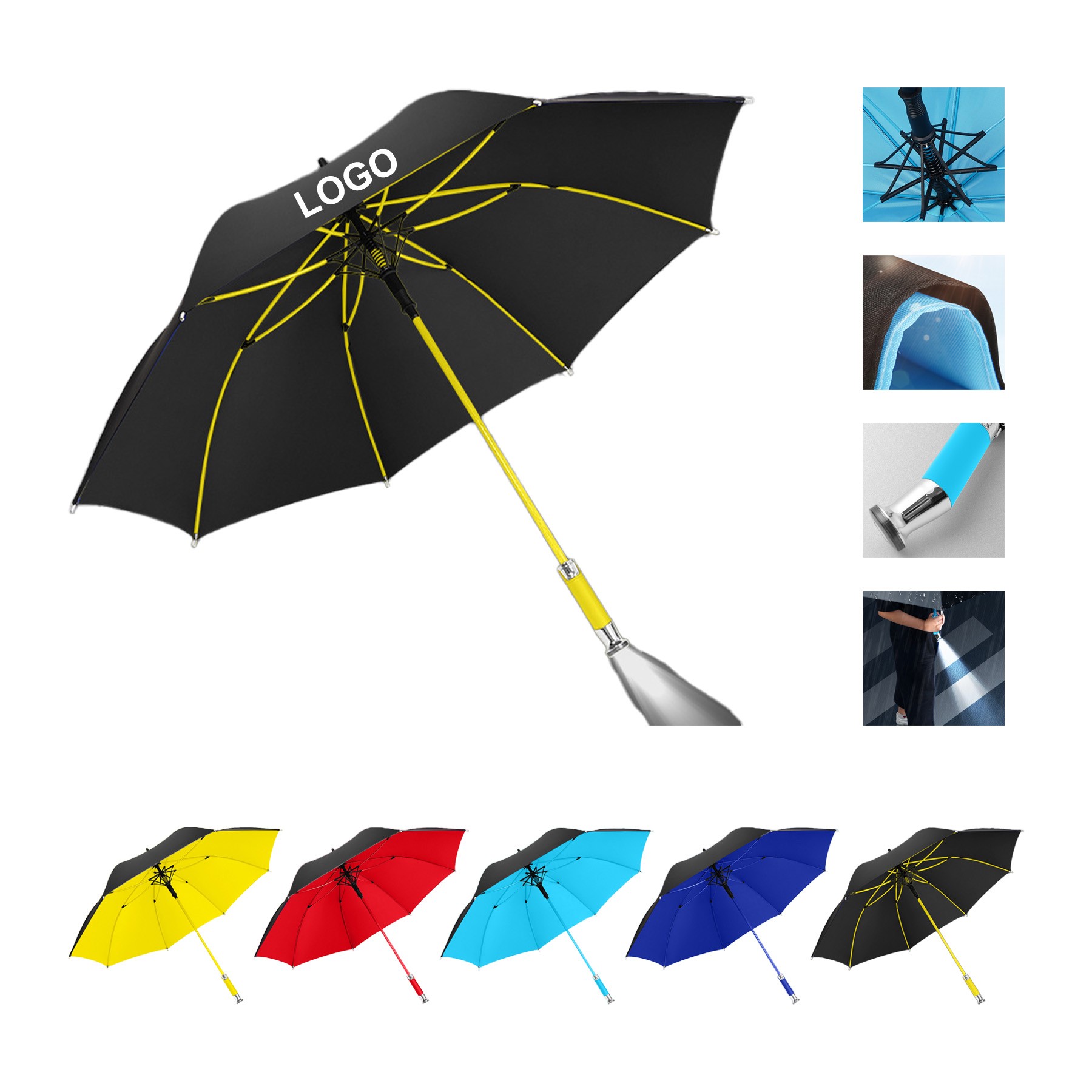 LED Flashlight Umbrella