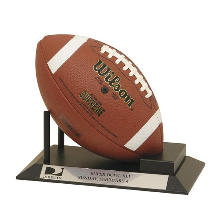 Football Stand with Imprinted Plate 2