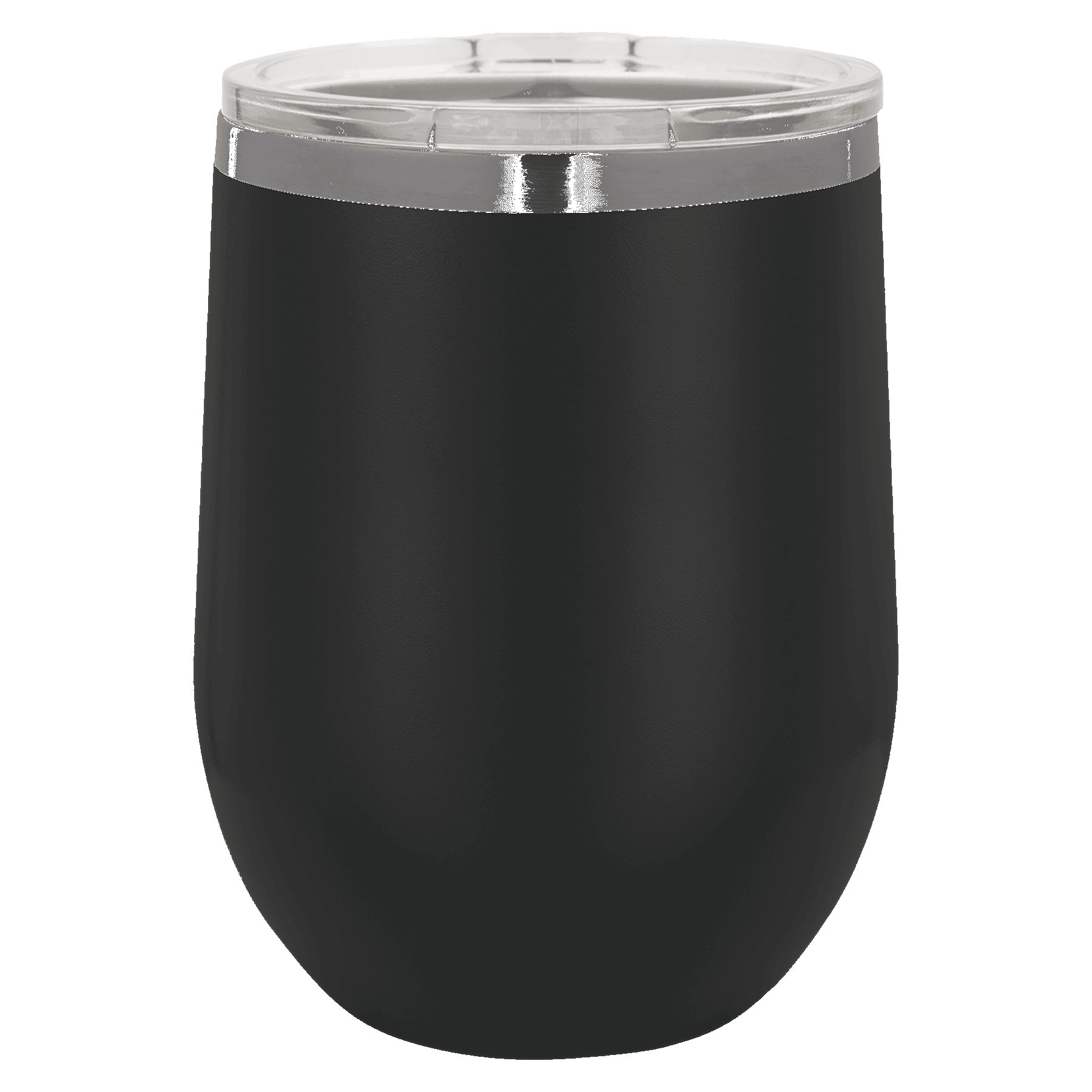 Polar Camel 12 Oz. ION-Plated Ghost Black Stemless Wine Tumbler 12