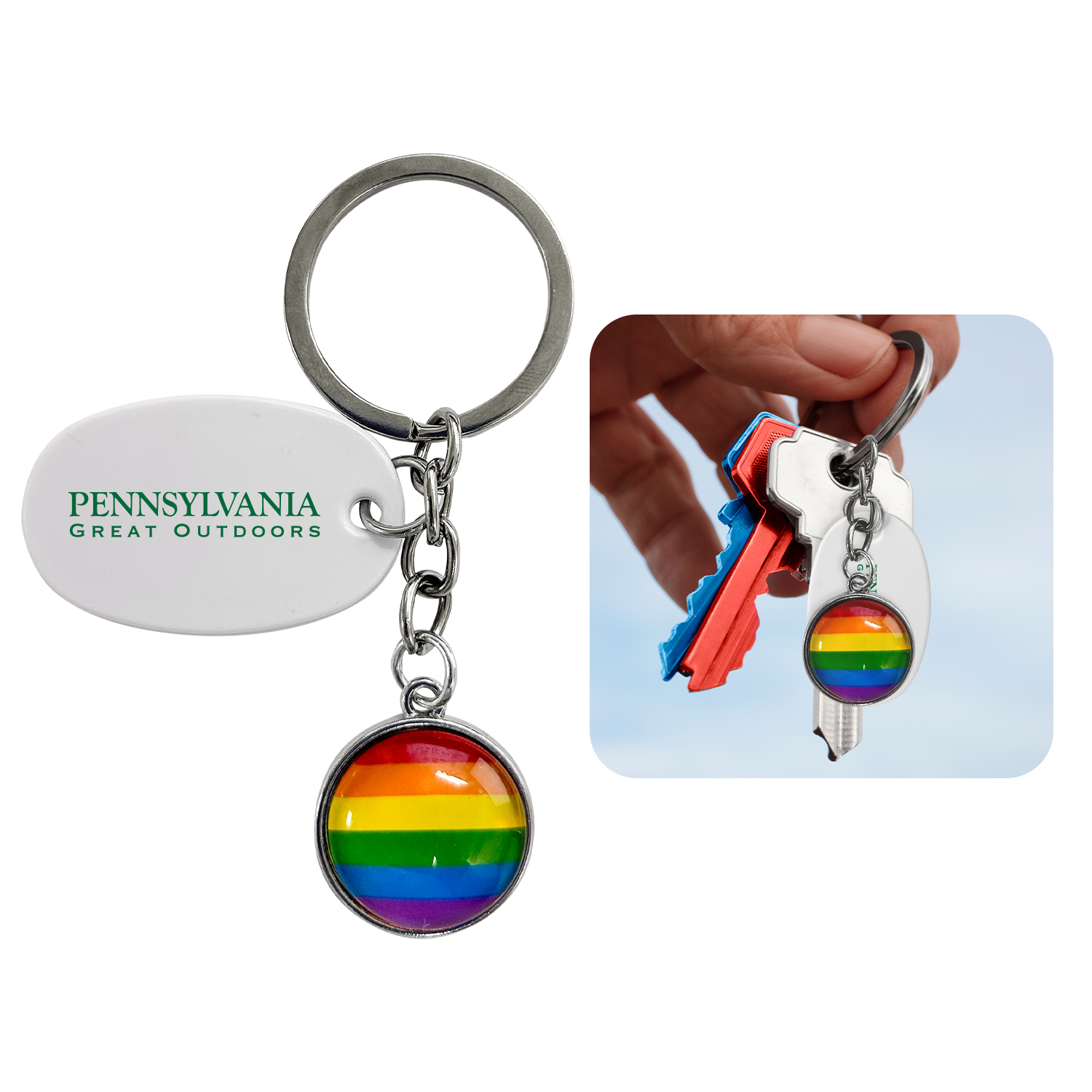 Rainbow Keychain 1