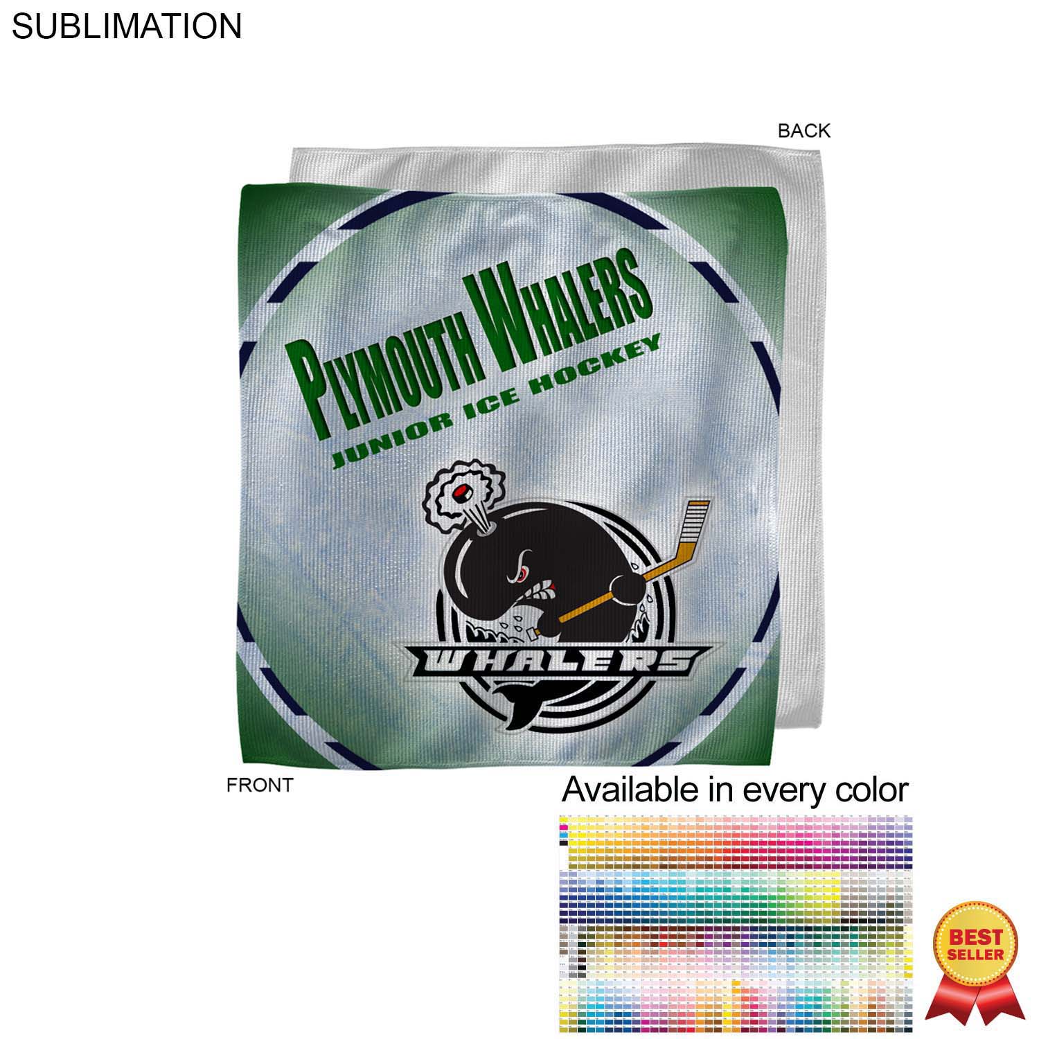 Full Bleed Sublimated Microfiber Rally Towel, 12x12 Sublimated Edge to Edge 1 side 5