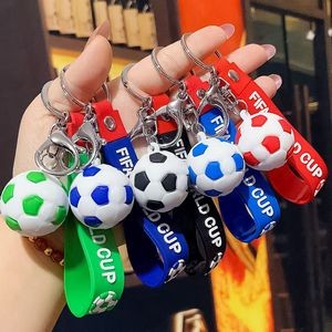 World Cup Football PVC Keychain With Key Ring Design 18