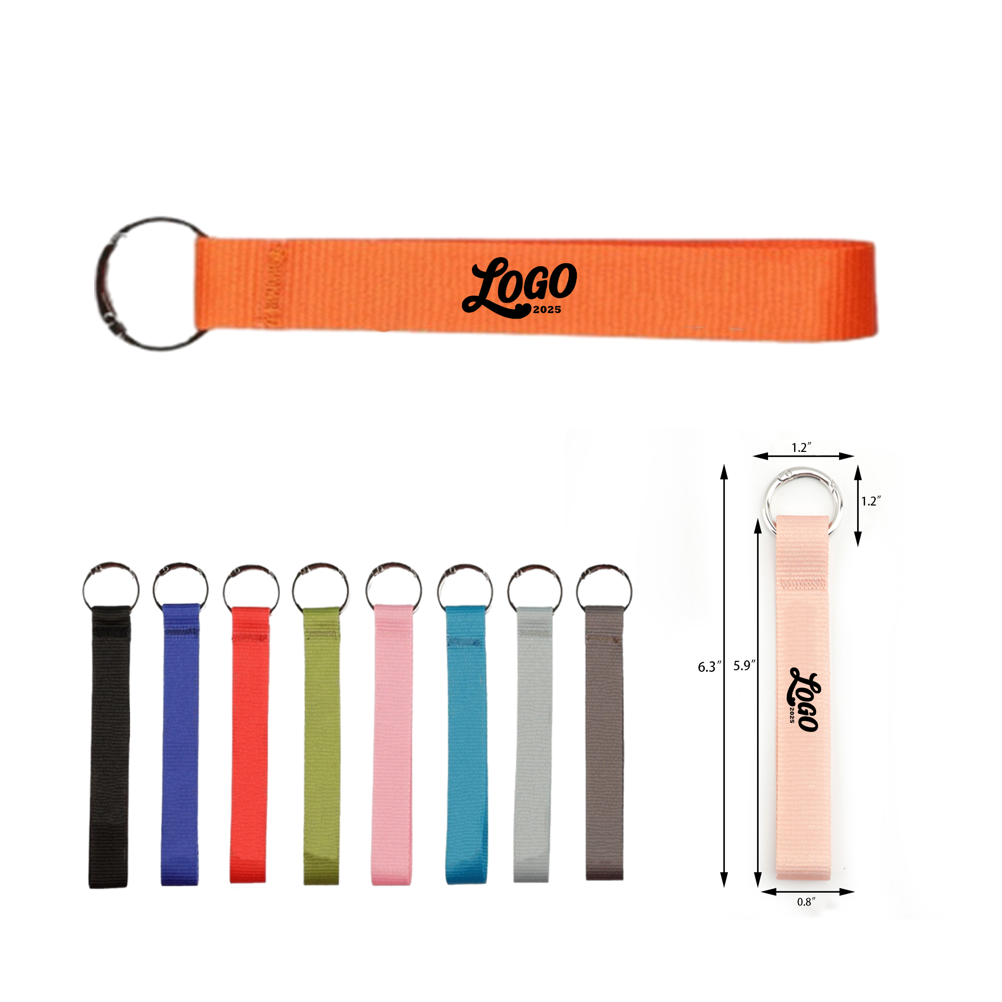 Multicolor Polyester Keychain Lanyard 2
