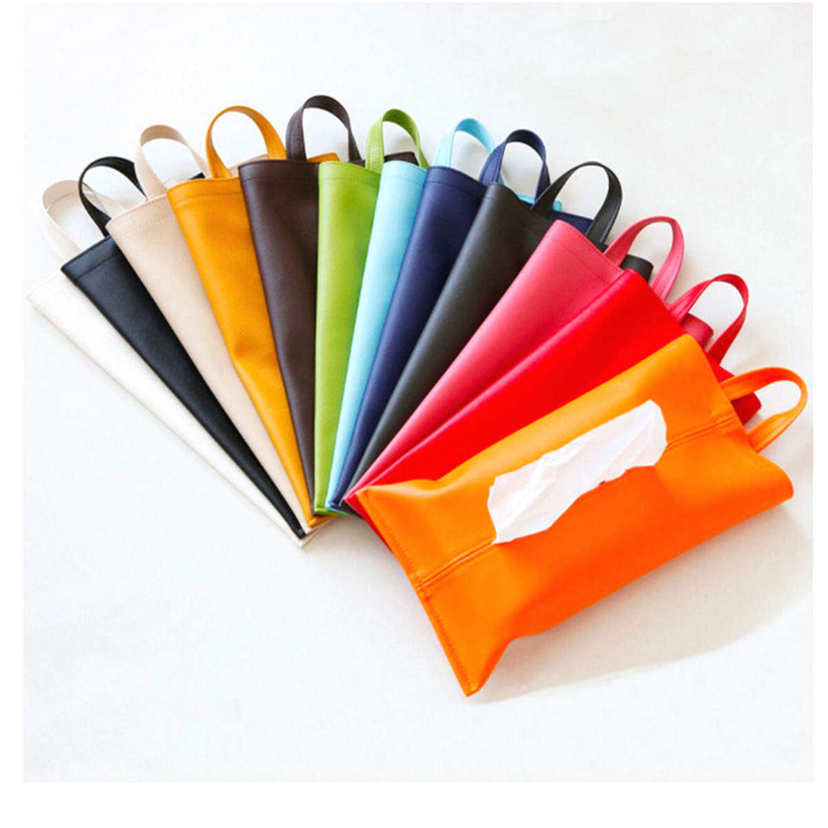 Car Back Seat Large Tissue Storage Bag Hanging 7