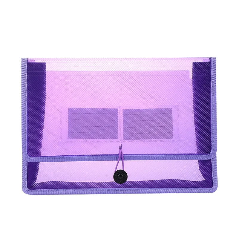 A4 Popper Wallet Plastic Folder Poly Pockets Envelope 10