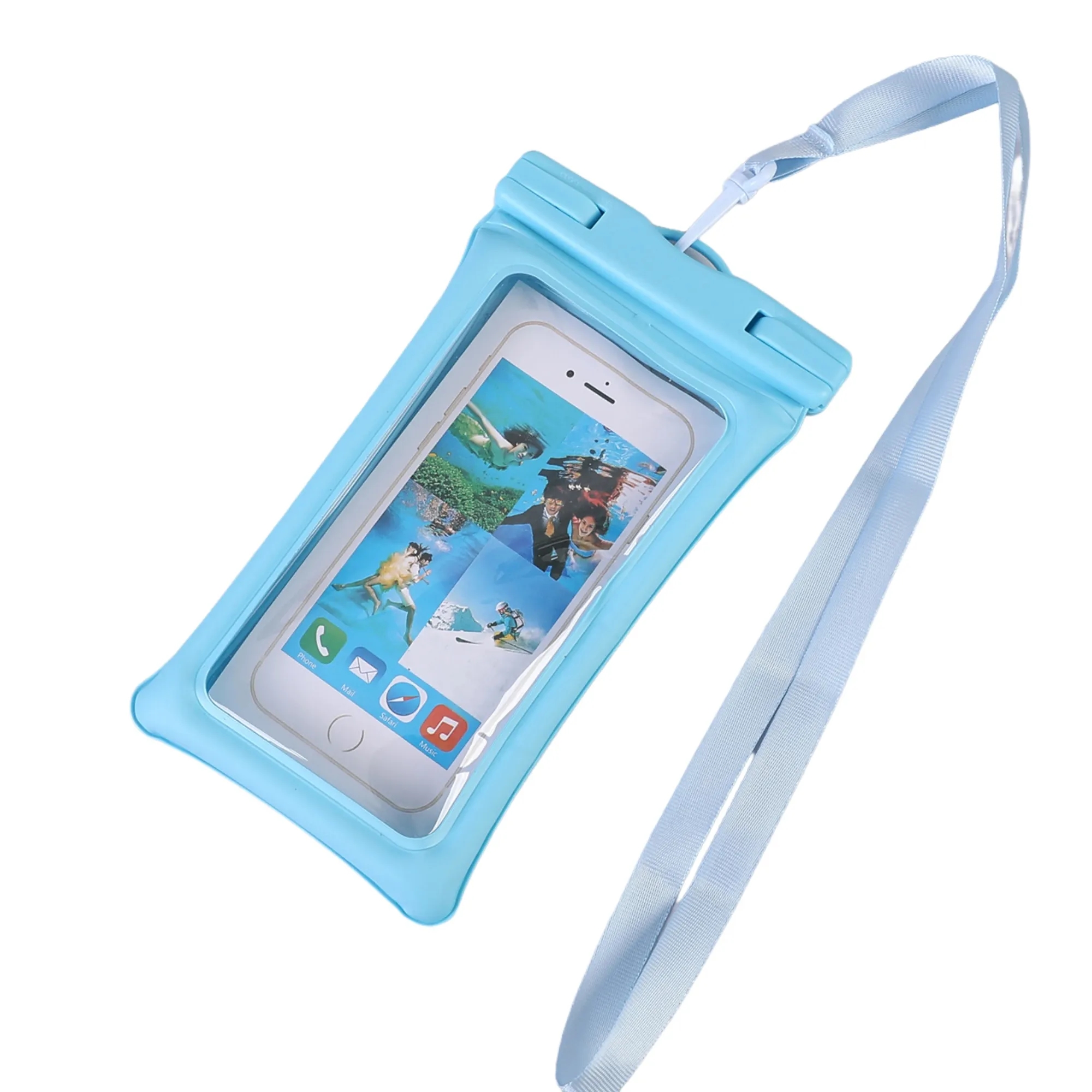 PVC double-sided inflatable mobile phone waterproof bag 6