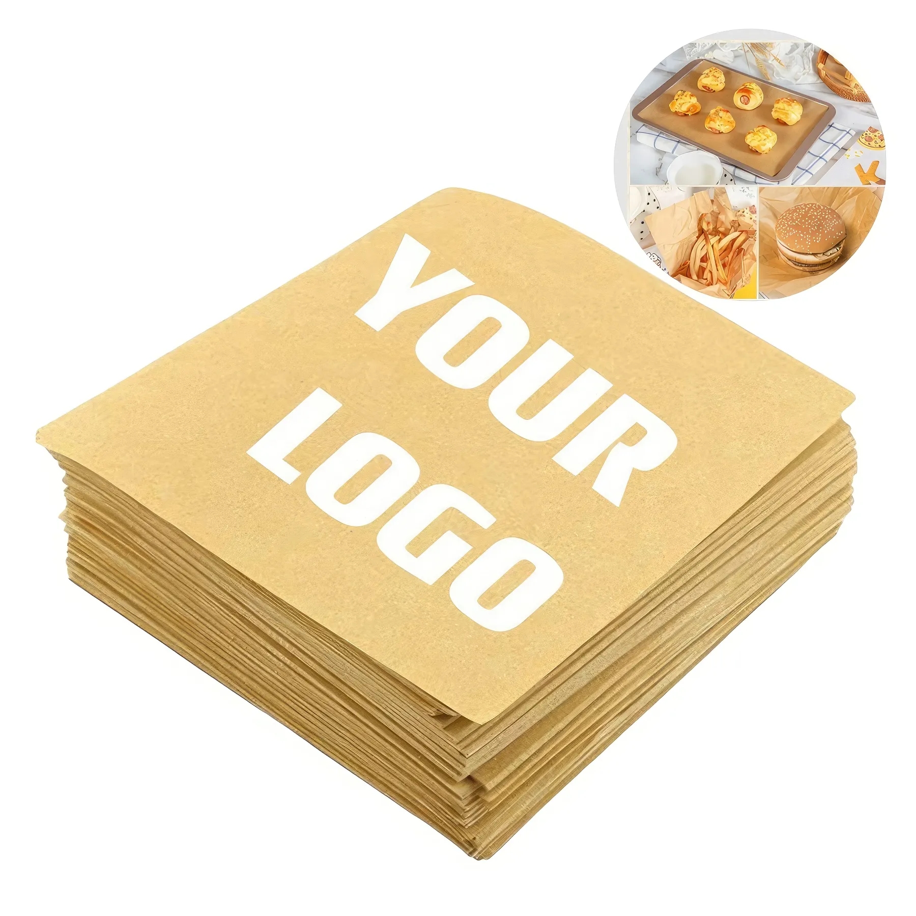 Wax Paper Sheets Sandwich Wrapping 1