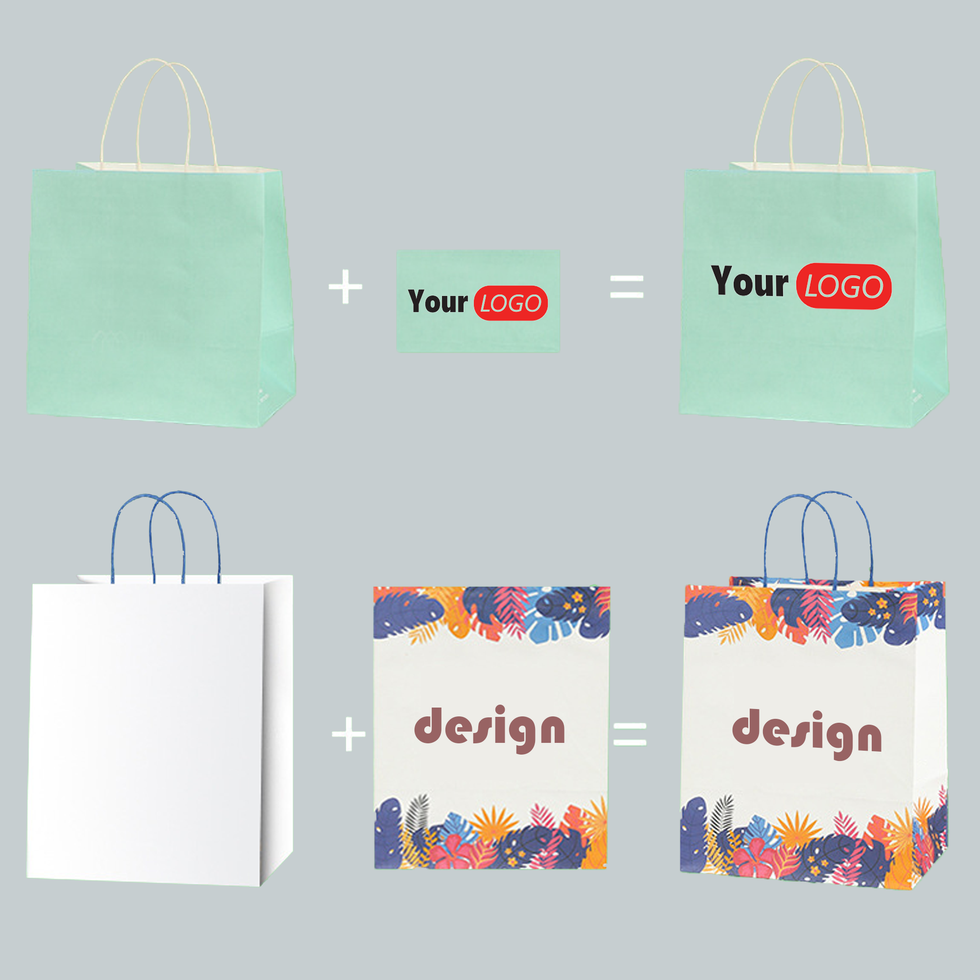 Kraft Paper Wedding Gift Bags With Handles 2