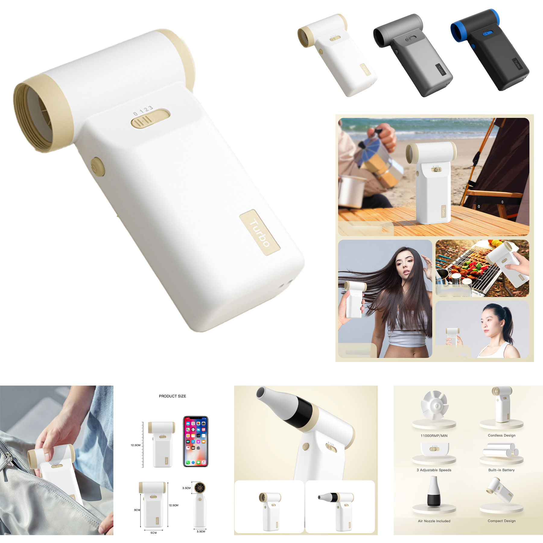 Turbo Fan Cordless Hairdryer 2